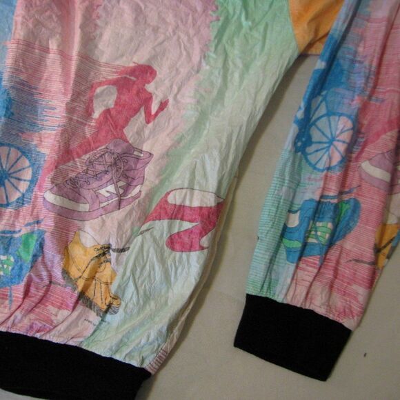 Vintage Graphic Jackets Neon Color Block Jacket - Picture 7 of 10